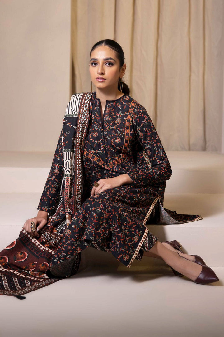 Sapphire- 3 Piece - Printed Khaddar Suit