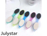 Colourme - Julystar 1 Pcs Random Color 4 in 1 - Foot Scrubber, Pumice Stone, Foot Rasp And Sand Paper For Girls , Men & Women