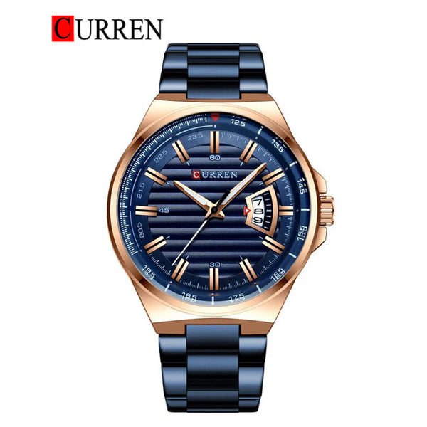 CURREN -  Original Brand Stainless Steel Band Wrist Watch For Men-8375-02