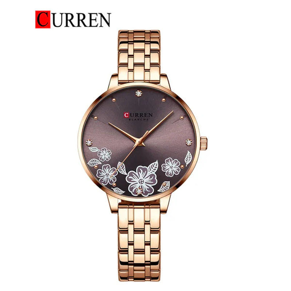 CURREN -  Original Brand Stainless Steel Band Wrist Watch For Women-9068-03