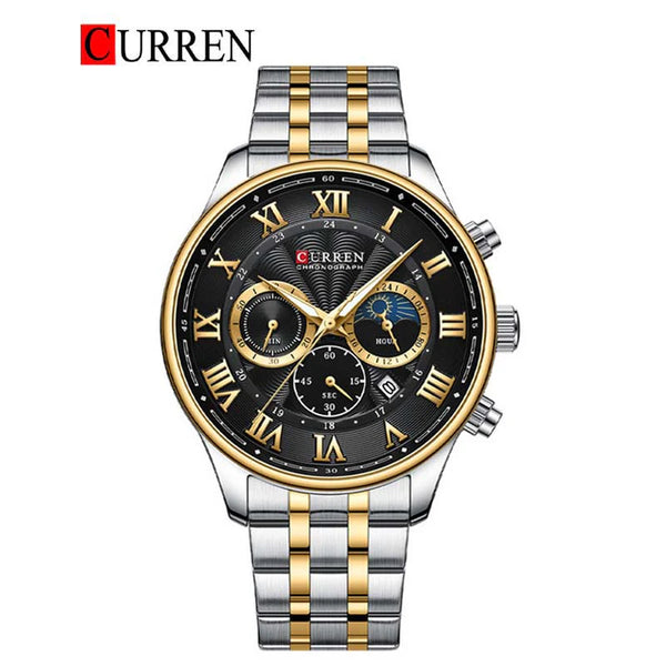 CURREN -  Original Brand Stainless Steel Band Wrist Watch For Men-8427-04