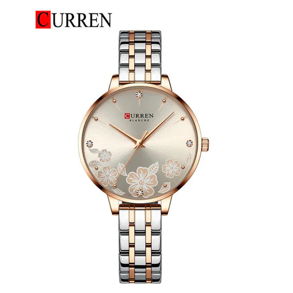 CURREN -  Original Brand Stainless Steel Band Wrist Watch For Women-9068-05