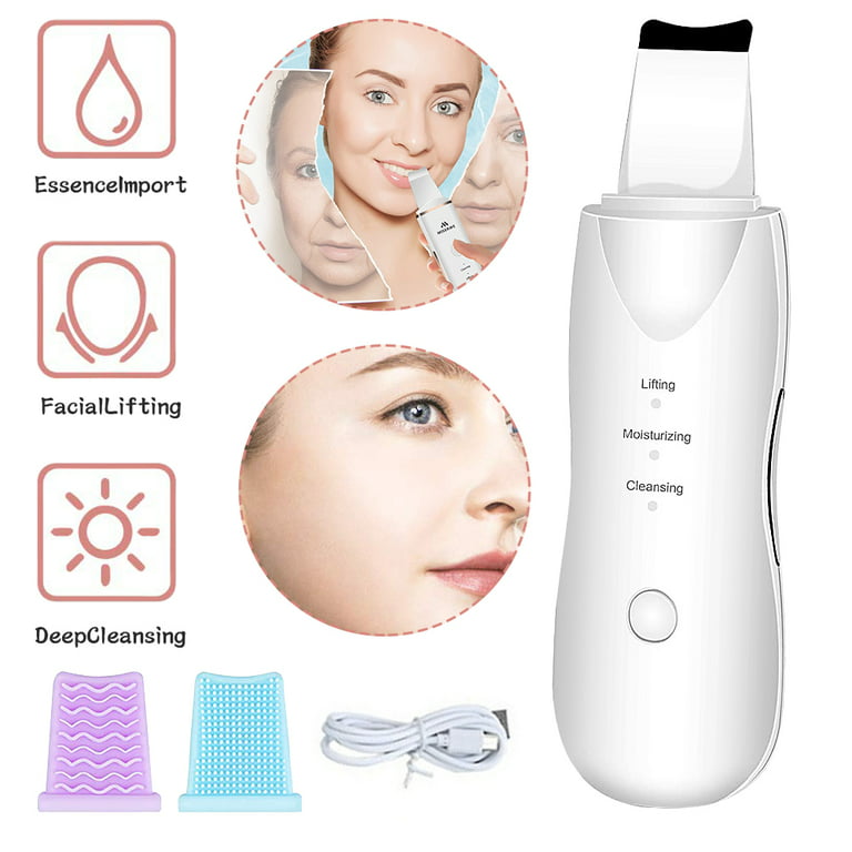 The Original Facial Beauty-Ultrasonic Skin Scrubber Skin Lift Massager Facial Pore Cleanser Peeling Black Head  Remover Shovel Machine