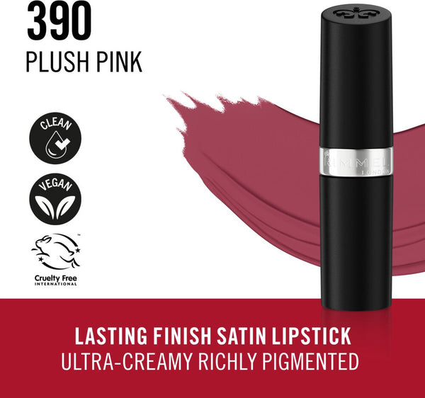 Rimmel -  Lasting Finish Bullets Satin Lipstick - 390 Plush Pink