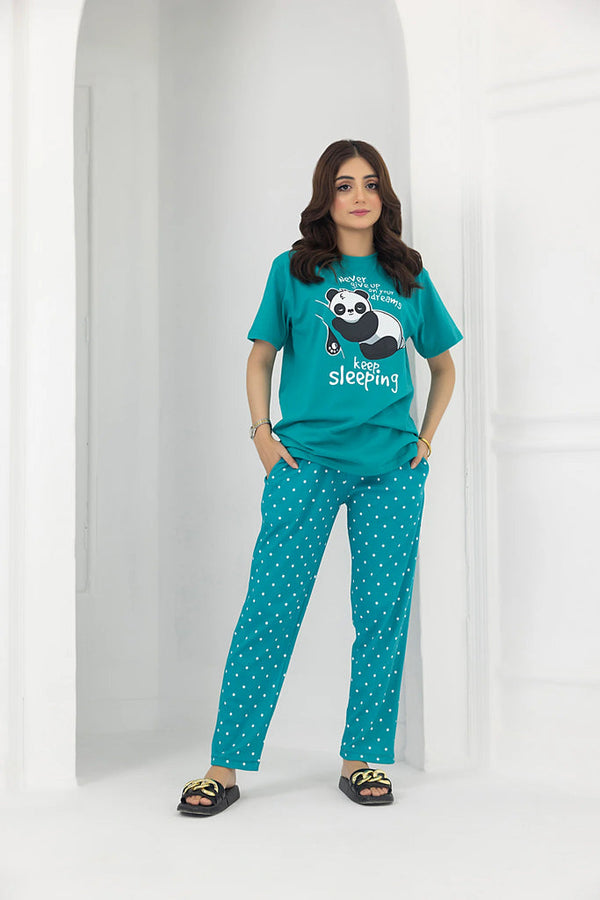 VYBE - Panda Printed PJ Suit