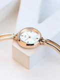 Shein - Round Pointer Quartz Watch