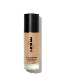 SHEGLAM - Complexion Pro Long Lasting Breathable Matte Foundation-Caramel Matte Sweat-proof Foundation Oil Control Full Coverage Pore-less Concealer Waterproof Flawless