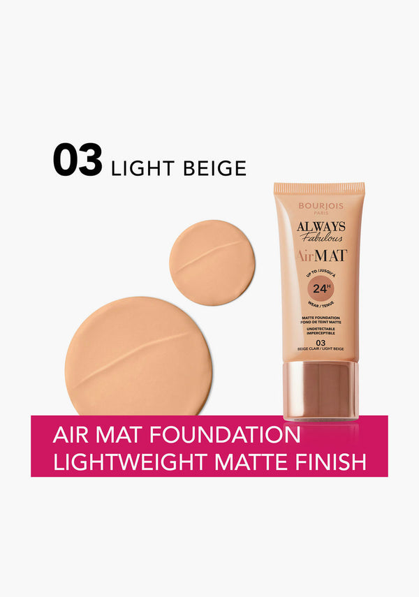 Bourjios -  Always Fabulous Air Mat Foundation - 03 Light Beige