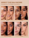 SHEGLAM - Complexion Pro Long Lasting Breathable Matte Foundation-Chantilly Matte Sweat-proof Foundation Oil Control Full Coverage Pore-less Concealer Waterproof Flawless