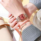 Shein - 1pc New Retro Small Square Face Watch