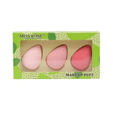 Miss Rose - Pack Of 3 Beauty Blender Makeup Sponge