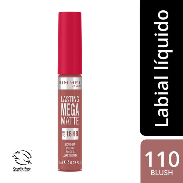 Rimmel - Lasting Mega Matte Liquid Lip Color 110-Blush