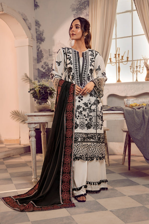 Noosh - 3pc Lawn With Voile Dupatta - NV01D05