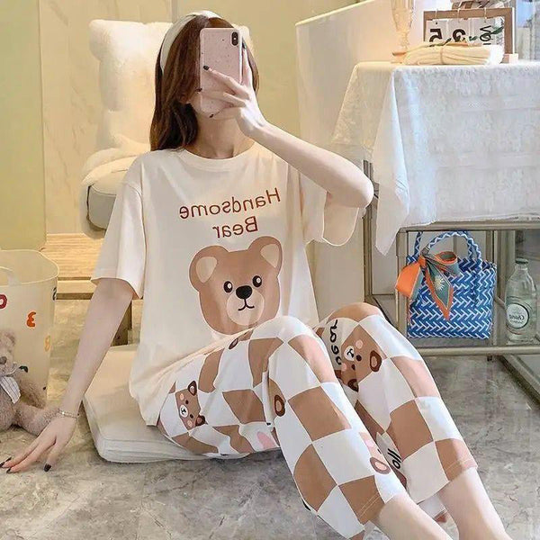 VYBE - Handsome Bear Printed PJ Suit