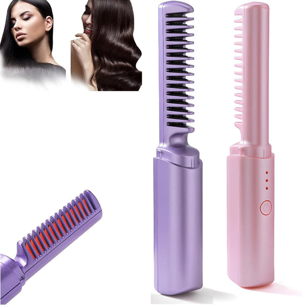 Home.Co - Wireless Hair Straightening Comb - Random Color