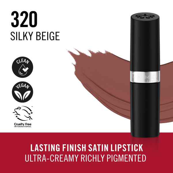 Rimmel -  Lasting Finish Bullets Satin Lipstick - 320 Silky Beige