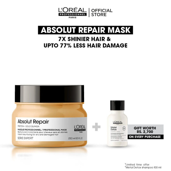 L'Oreal Professionnel- Serie Expert Absolute Repair Mask 250 ML - For Dry & Damaged Hair