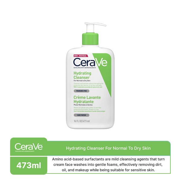 CeraVe- Hydrating Cleanser For Normal To Dry Skin, 473 Ml