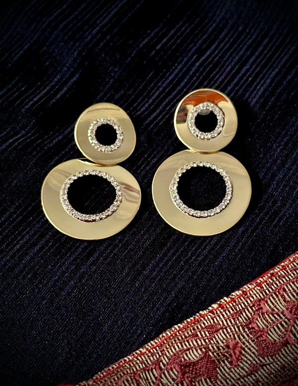 Beri - Circle Drop Earrings