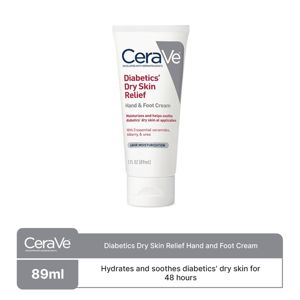 CeraVe- Diabetics Dry Skin Relief Hand and Foot Cream, 89ml