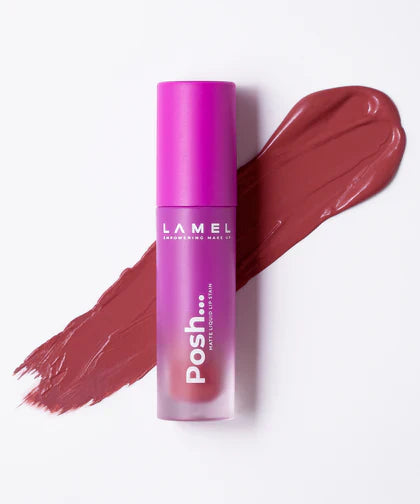 LAMEL Posh Matte Liquid Lip Stain 408 Passion Pink 4gm