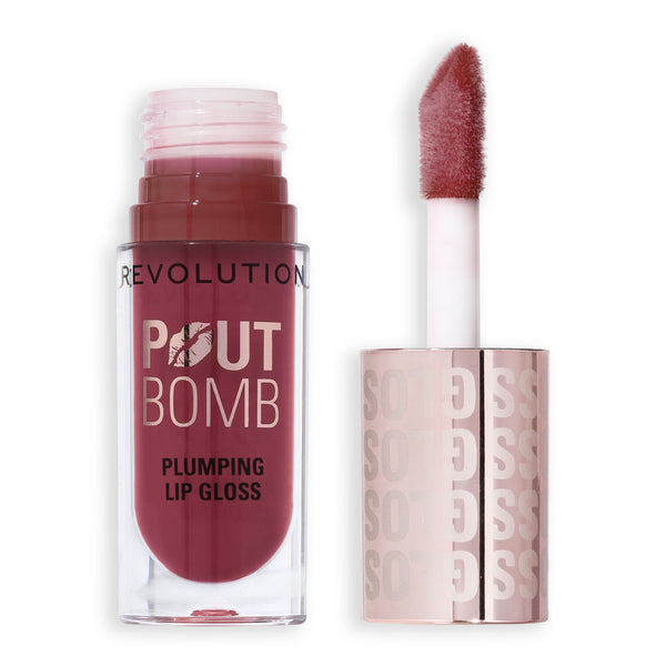 Revolution Pout Bomb Plumping Gloss Rosewood Rose Pink
