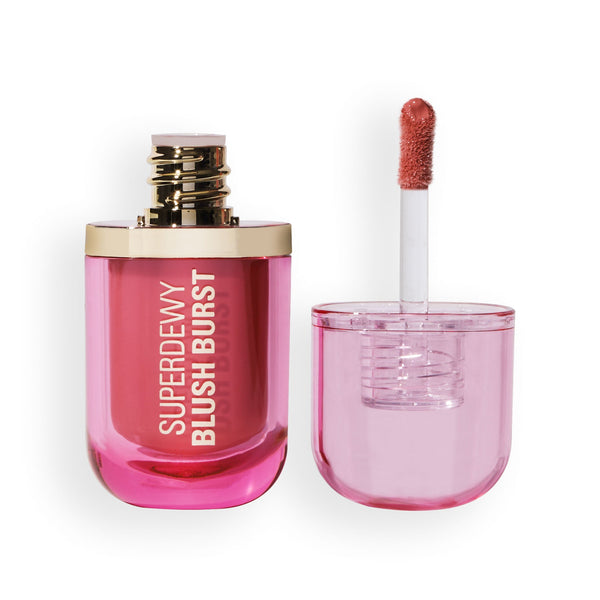 Revolution Superdewy Liquid Blush Burst Strawberry Milkshake Cool Pink