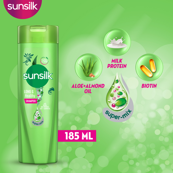 Sunsilk Long & Healthy Shampoo -185ML