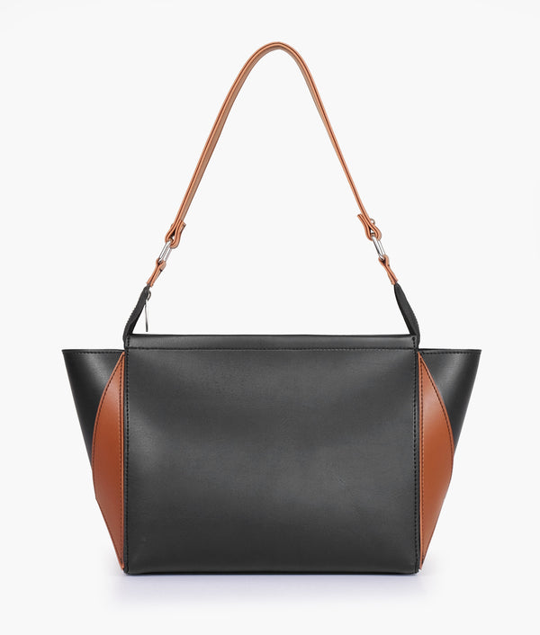 RTW - Black and brown trio twist handbag