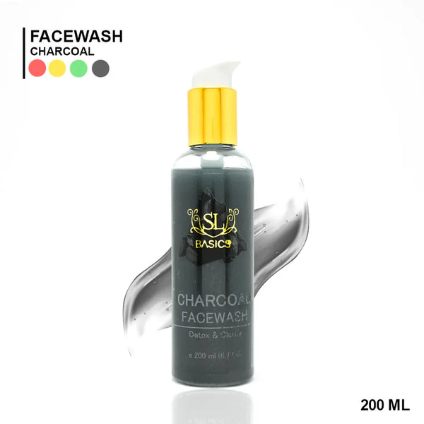 SL Basics - Charcoal Facewash Bottle - 200ml