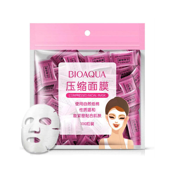 BIOAQUA Compressed Facial Tablet Face Sheet Mask 25/50/100Pcs