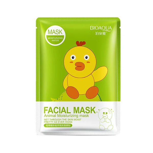 BIOAQUA - Facial Mask Animal Deep Moisturizing Sheet Mask Green Duck