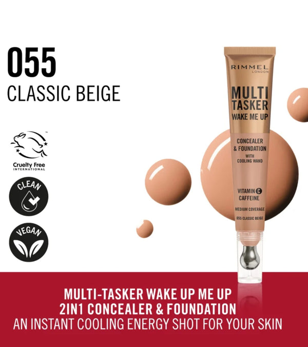 Rimmel -  Concealer Multi Tasker Wake Me Up - 055 Classic Beige