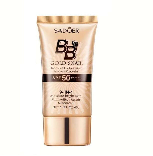 Sadoer Gold Snail Concealer Isolation BB Cream long-lasting sunscreen Makeup Tool 40g (SD05169, SD05176)