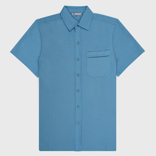 Vybe Casual Shirt Half Sleeve- Sky Blue
