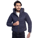 VYBE- Bubble With Hood Zipper- Navy