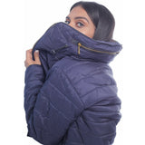 VYBE- Bubble With Hood Zipper- Navy