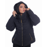 VYBE- Bubble with Hood Zipper-Black