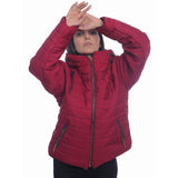 VYBE- Bubble With Hood Zipper- Maroon