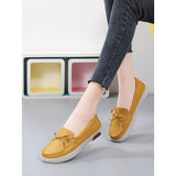 Shein - Slip-On Shoes With Bow