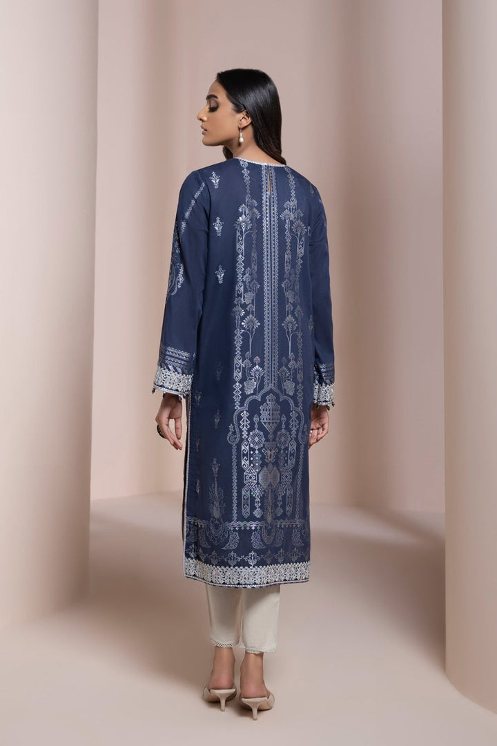 Sapphire- Embroidered Jacquard Shirt