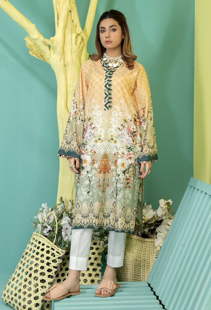 Ready to Wear Lawn Kurti Chapter- Maize-D01