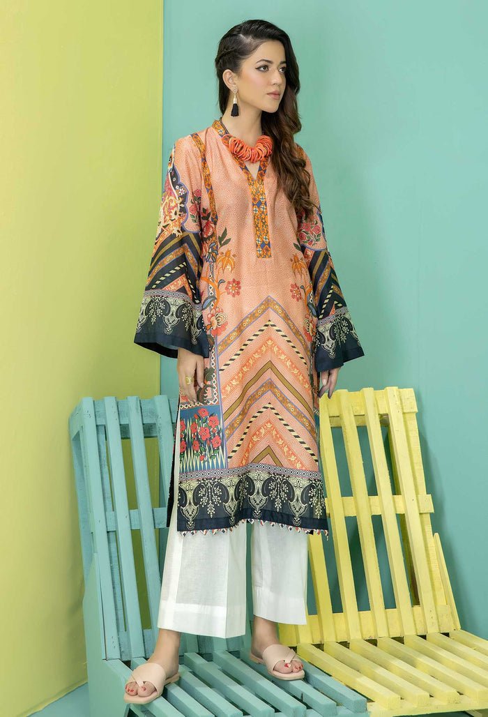 Ready to Wear Lawn Kurti Chapter- Wax Flower-D10