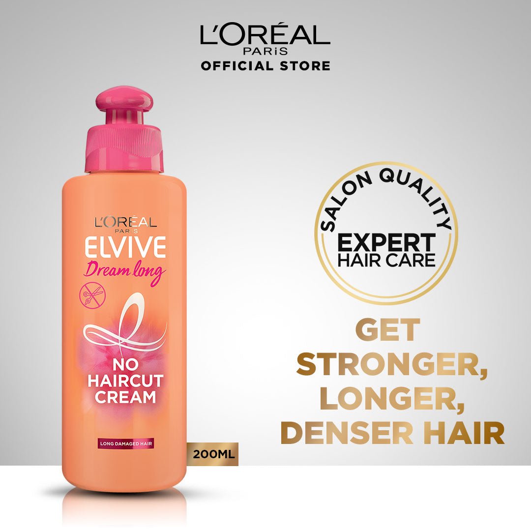 Dream Long L'Oreal Paris- Elvive Dream Long No Haircut Cream 200 ml - For Longer & Stronger Hair