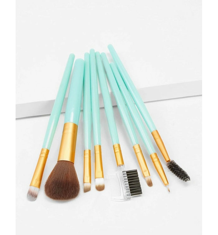 Shein- Two Tone Handle Makeup Brush 8pack
