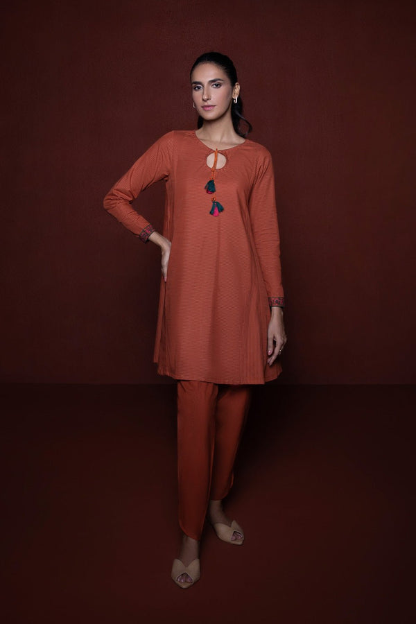 Sapphire- Solid Zari Khaddar Shirt