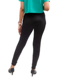 Flush Fashion - Women’s Joggers Pants with Pockets, Sports Workout Yoga Athletic Leggings Black