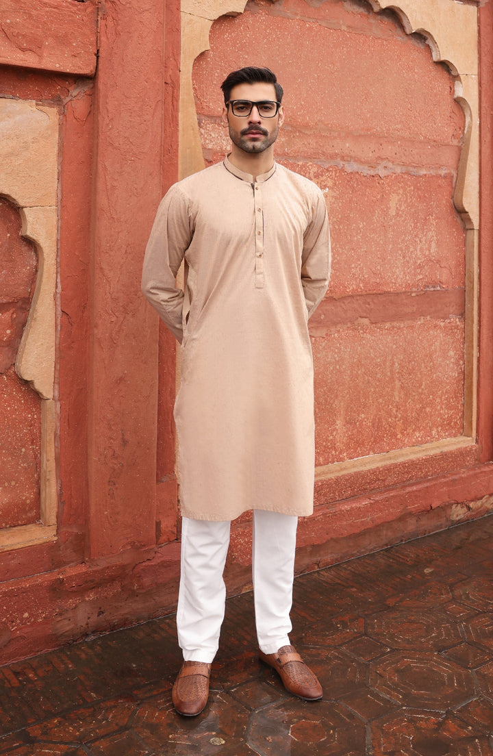 Summer'22 Men Kurta Casual Styling Beige