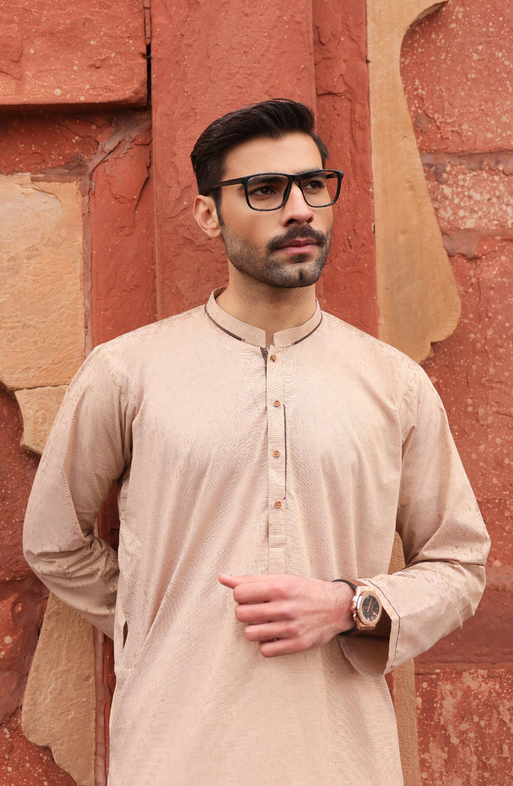 Summer'22 Men Kurta Casual Styling Beige