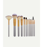 Shein- Champagne Gold 12Pcs Makeup Brush Set